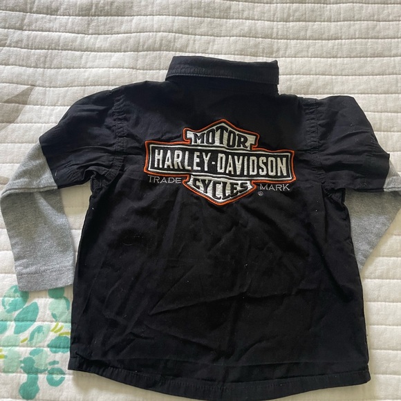 Harley-Davidson Black Jacket with Orange Logo - Picture 2 of 4